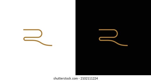 Modern and sophisticated R letter initial logo design 3