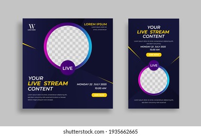 Modern Sosial media post design template. Vector