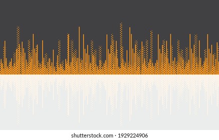 Modern sound wave background. Vector illustration.