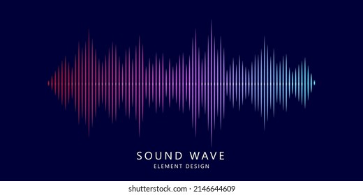 Modern sound wave equalizer. Vector illustration - EPS 10