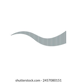 modern sound wave logo premium template