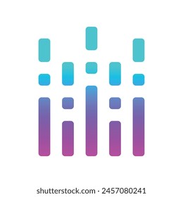 modern sound wave logo premium template
