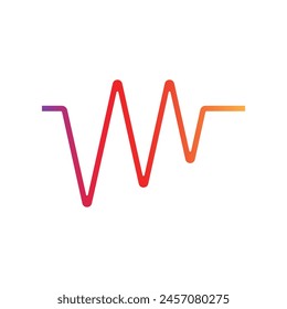 modern sound wave logo premium template