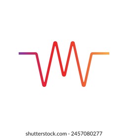 modern sound wave logo premium template