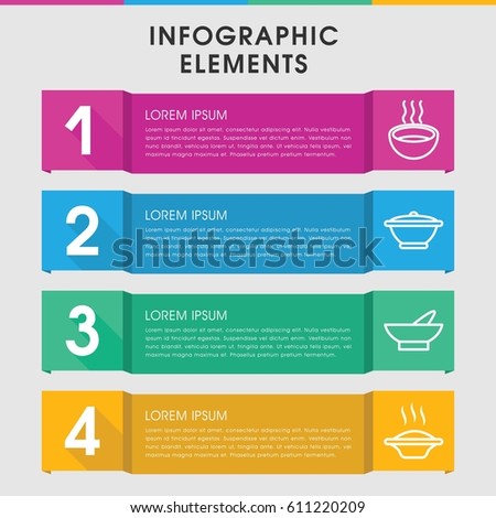 modern soup infographic template infographic design stock vector