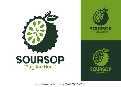 Um design de logotipo moderno adequado para marcas de frutas tropicais, lojas de suco e identidade de produto orgânico.