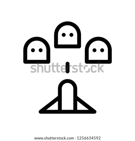 Modern space invaders icon