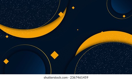 modern space layout presentation, futuristic night graphic background