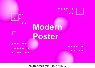 Modern Space Poster and Banner for Social media and Business Template Background Vector.