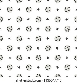 Modern space seamless pattern, great design for any purposes. Modern paper decoration. Seamless hand drawn background. Vector stars background. Cosmos design. Hand-drawn wallpaper.