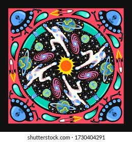 espacio moderno y patrón de universo en la esfera