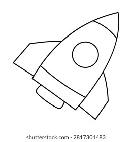 Modern spacecraft flying in outer space