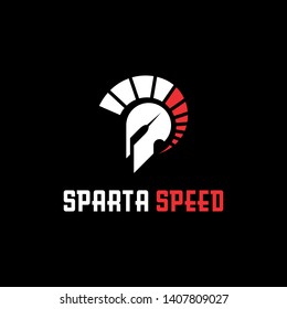 modern sparta speed logo design ,Classic Sparta warrior speed helmet logo, Elite Warrior logo template designs