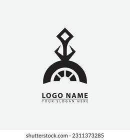 modern spartan helmet logo icon. Vector graphics of simple elegant flat illustration style.