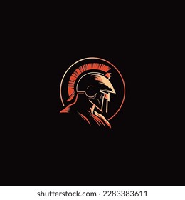 modern spartan logo vector, spartan helmet logo