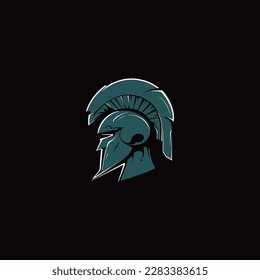 modern spartan logo vector, spartan helmet logo