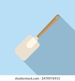 Modern spatula icon flat vector. Preparing food tool. Cook rustic