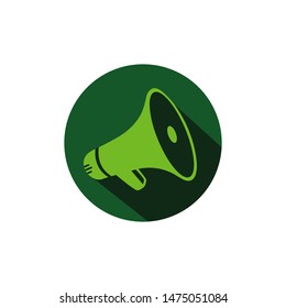 Modern Speak Up Loud Megaphone Logo Design Vector Concept