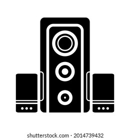 diseño vectorial de altavoz moderno fondo blanco aislado 