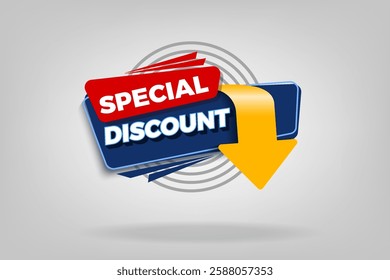 Modern special discount sale banner