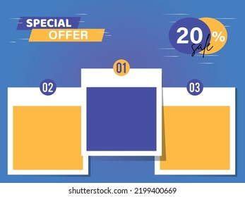 Modern special offer banner colorful collections,