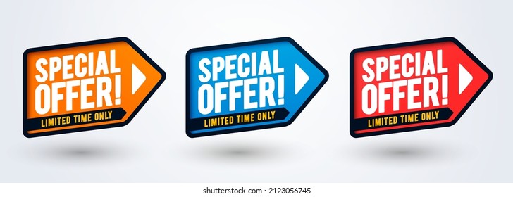 Modern Special Offer Label Set