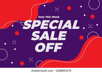Modern Special Sale Banner and Poster Background vector.