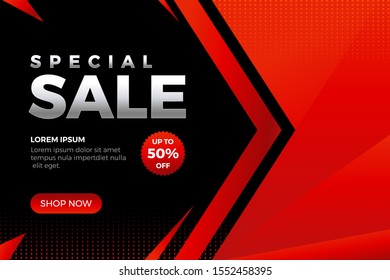 Modern Special Sale Design for business. Promotion banner discount template - Vector