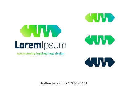 Modern Spectrometry-Inspired Logo Design - Concept Vector Artwork