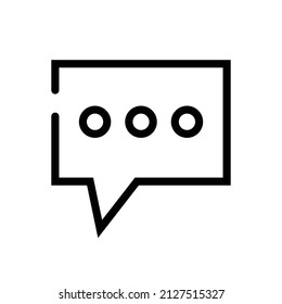 Icono de globo de voz moderno. Vectores editables.