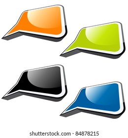 modern speech balloon signs