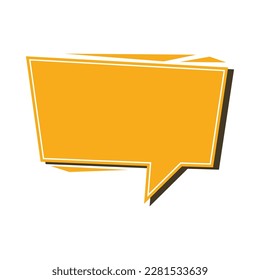 Modern speech bubble conversation symbol isolated on white background