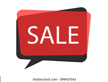 Modern speech bubble - Sale Promotion