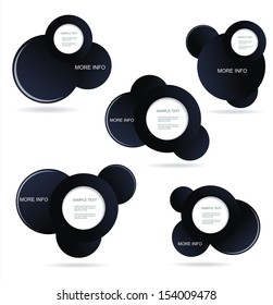 Modern speech bubble template style.