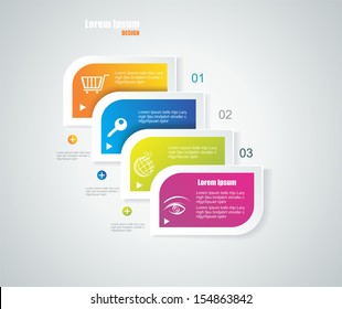 Modern speech bubble template style. Can be used for workflow layout; diagram; number options; step up options; web design; banner template; infographic.