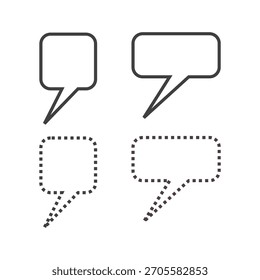Bolhas de fala modernas, ícones de diálogo e conversa