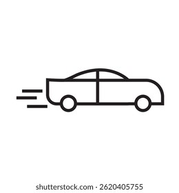 modernes Auto Symbol bearbeitbare Kontur Kontur Vektor eps