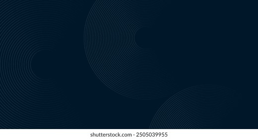 Moderne Geschwindigkeit Bewegung Wellenlinien Farbverlauf blaues Rechteck Kreis Kurve Linien geometrische abstrakte Hintergrund auf dunklem Design, Vektorgrafik.