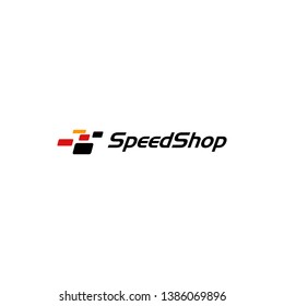 Modern Speed Race Flag Banner Background Logo for automotive company logo decal fast speed with high end look
