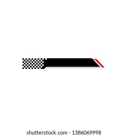 Modern Speed Race Flag Banner Background Logo for automotive company logo decal fast speed with high end look
