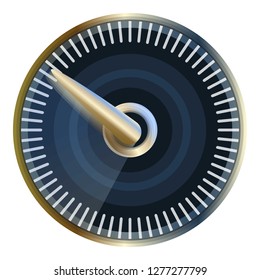 Modern speedometer icon. Cartoon of modern speedometer vector icon for web design isolated on white background