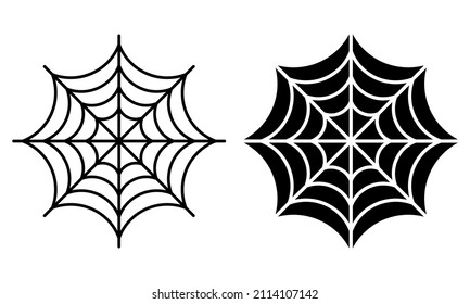 Modern spider web icon. Cobweb vector icon. Spider logo vector template.