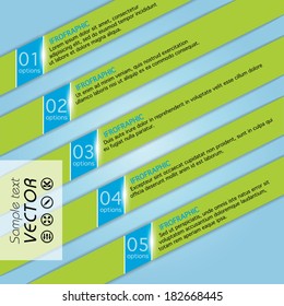 Modern spiral info-graphic options banner. Vector illustration