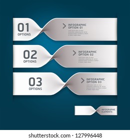 Modern spiral infographics options banner. Vector illustration. can be used for workflow layout, diagram, number options, web design.