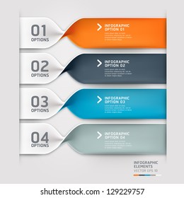 Modern spiral infographics options banner. Vector illustration. can be used for workflow layout, diagram, number options, web design.