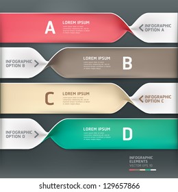 Modern spiral infographics options banner. Vector illustration. can be used for workflow layout, diagram, number options, web design.