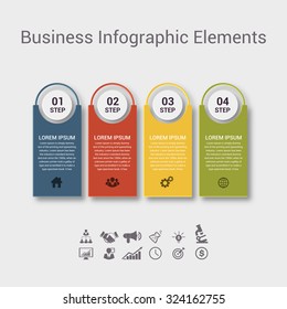 Modern spiral infographics options banner. Vector illustration. can be used for workflow layout, diagram, number options, web design.