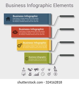Modern spiral infographics options banner. Vector illustration. can be used for workflow layout, diagram, number options, web design.
