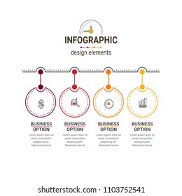 Modern Spiral Infographics Template