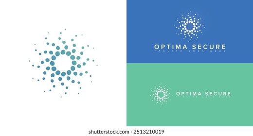 Moderner Spiralvektor Anfangsbuchstabe OS oder SO Logo in blau-grüner Farbe einzeln auf mehreren Hintergrundfarben. Das Logo eignet sich für Wundpflege Unternehmen Logo Design Inspiration Vorlagen.